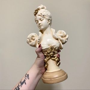 Vintage Victorian bust statue
